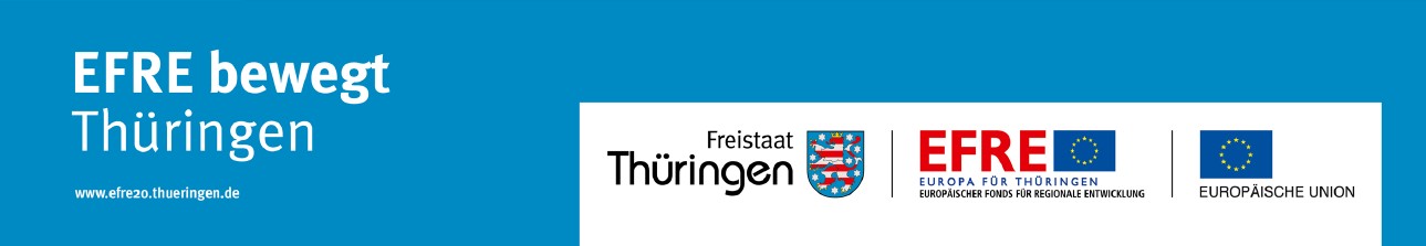 Logo der Förderung durch den Freistaat Thüringen